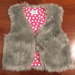 Mini Boden Faux Fur Vest Size 13-14Y